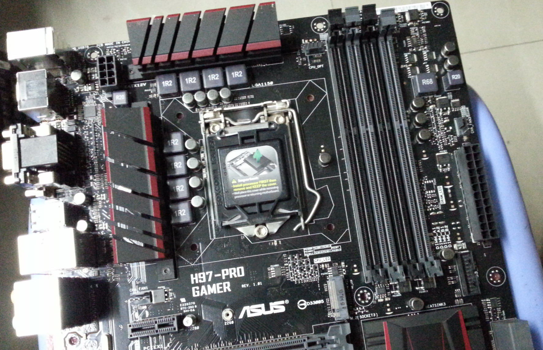 ASUS H97-PRO GAMER Motherboard LGA1150 Intel H97 DDR3 VGA DVI With I/O Shield